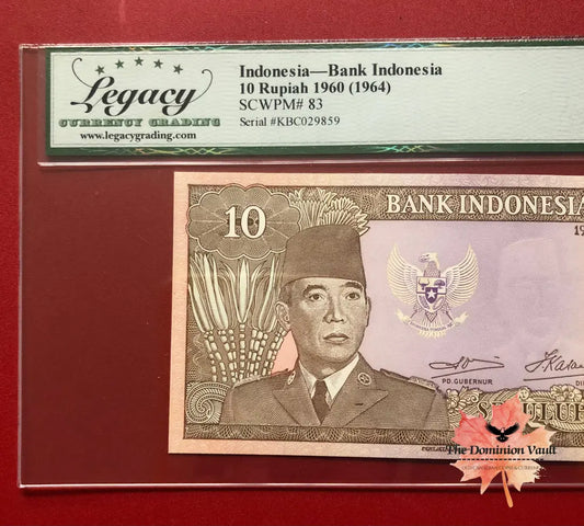 1960 Bank Indonesia Rp10 Note PPQ