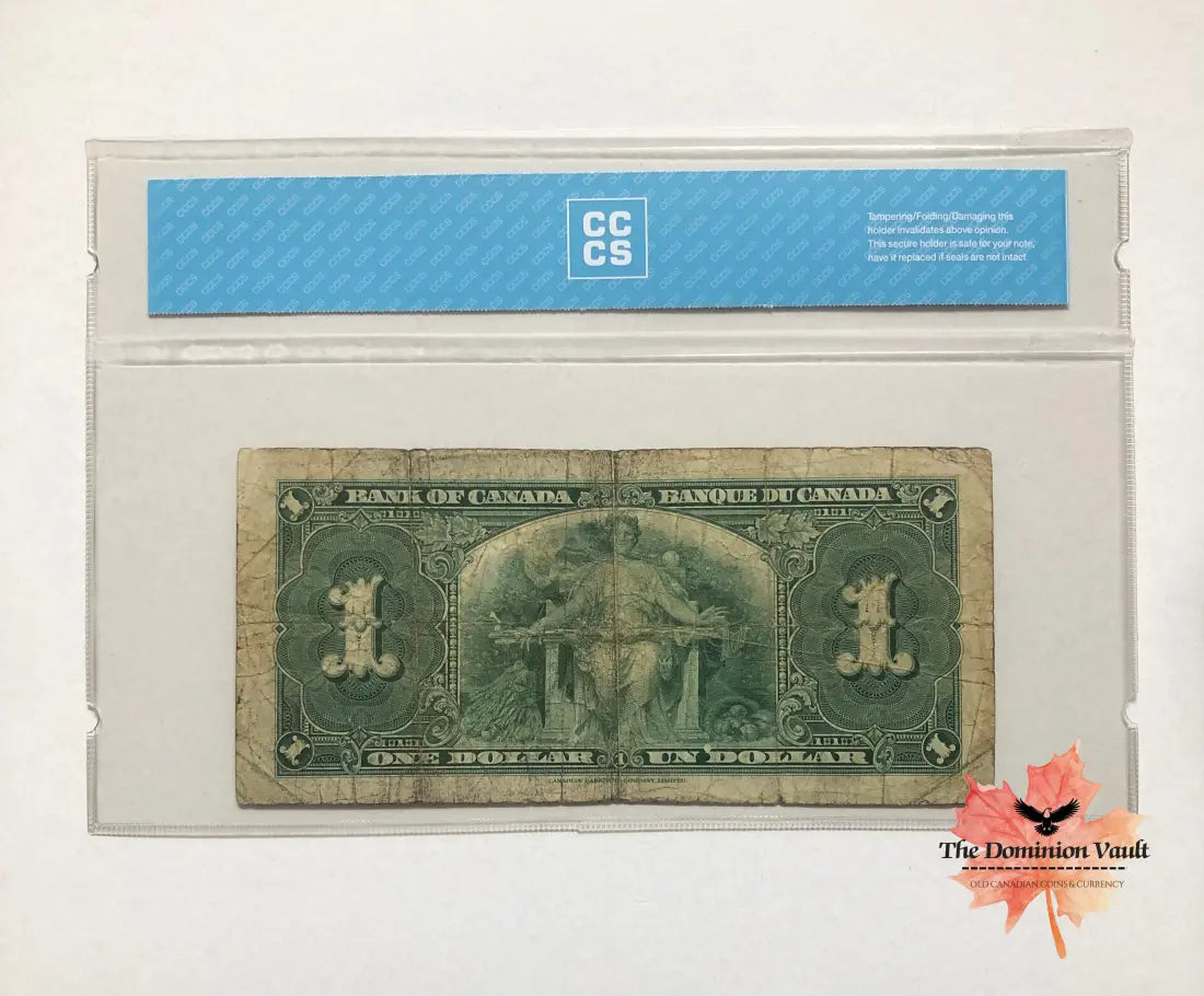 Canada $1 ’1937 Issues’ Low Serial Numbered Note #0000009