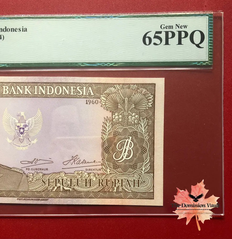 1960 Bank Indonesia Rp10 Note PPQ