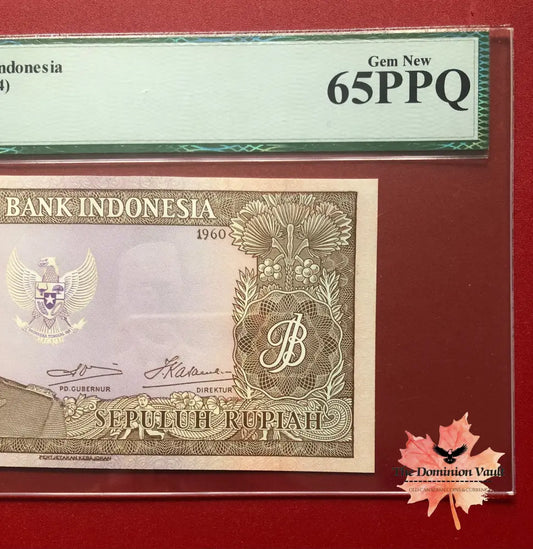 1960 Bank Indonesia Rp10 Note PPQ