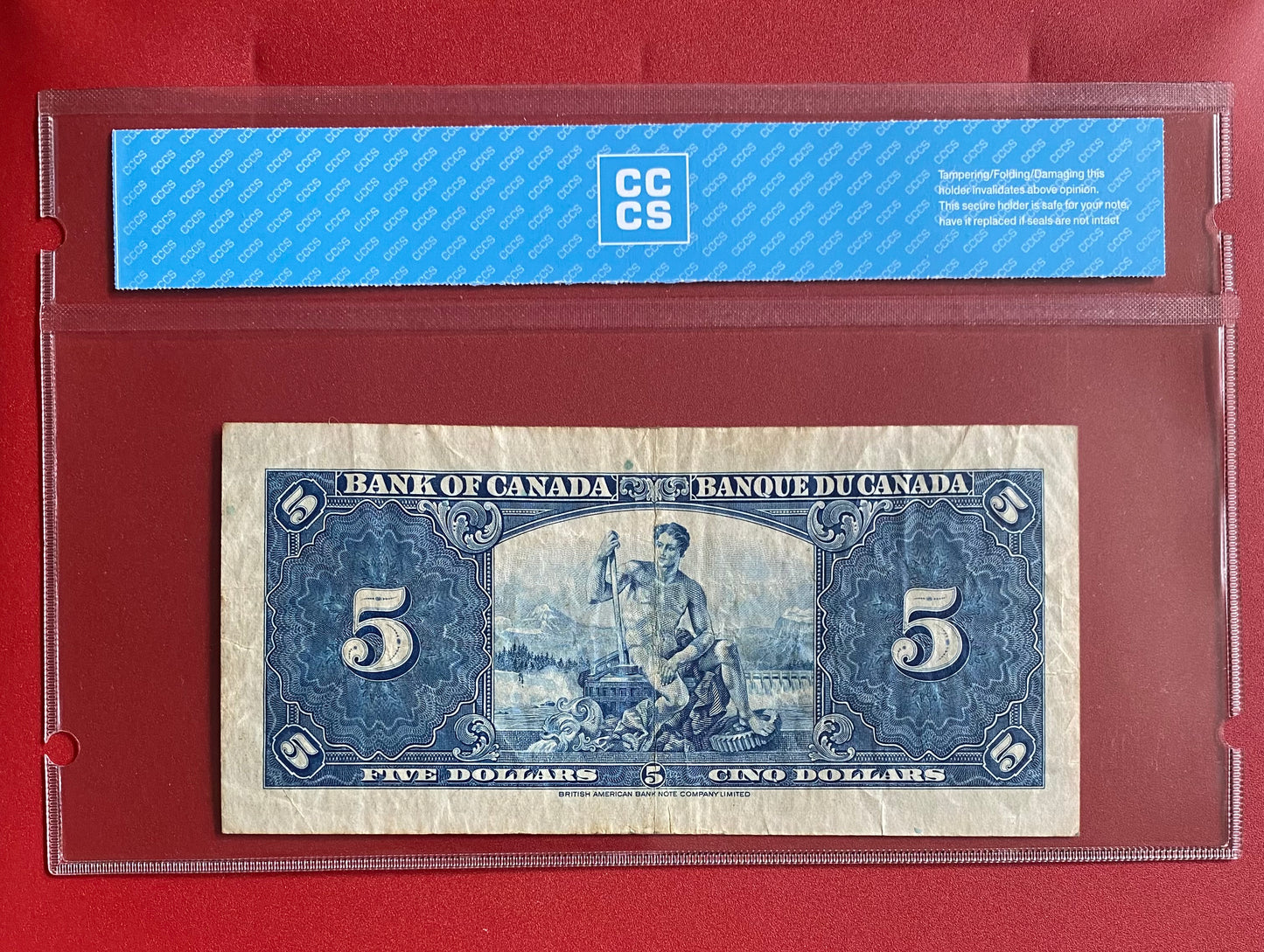 1937 CANADA $5 "THREE DIGIT RADAR" NOTE #2633362: CCCS GRADED VF-20