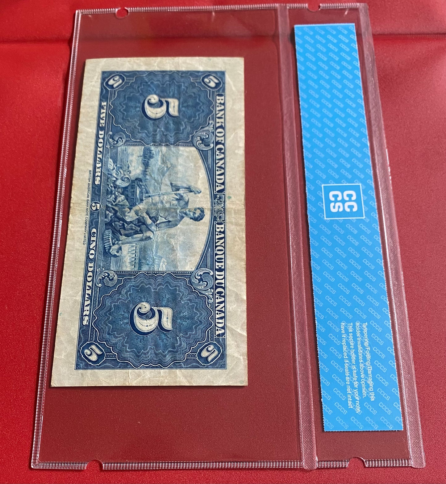 1937 CANADA $5 "THREE DIGIT RADAR" NOTE #2633362: CCCS GRADED VF-20