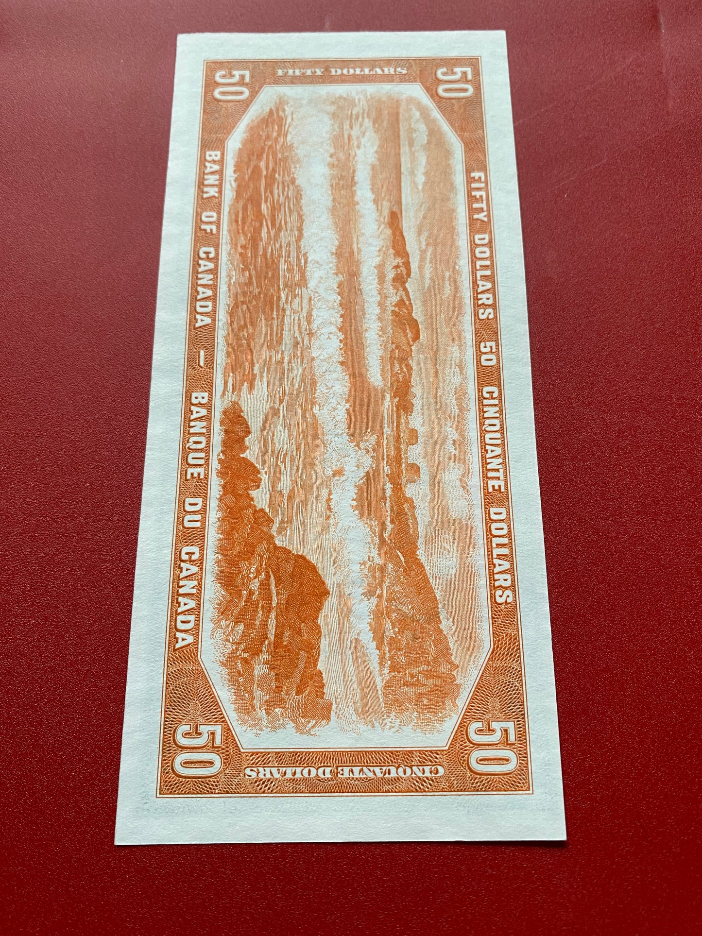 1954 BANK OF CANADA $50 DEVILS FACE NOTE: UNGRADED AU+